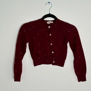 Comme Des Garcons VTG Burgundy Cardigan